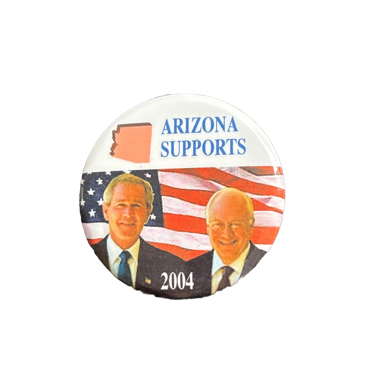 2004 George W. Bush for President Arizona 50 State Pin 1.75″ Button Cheney