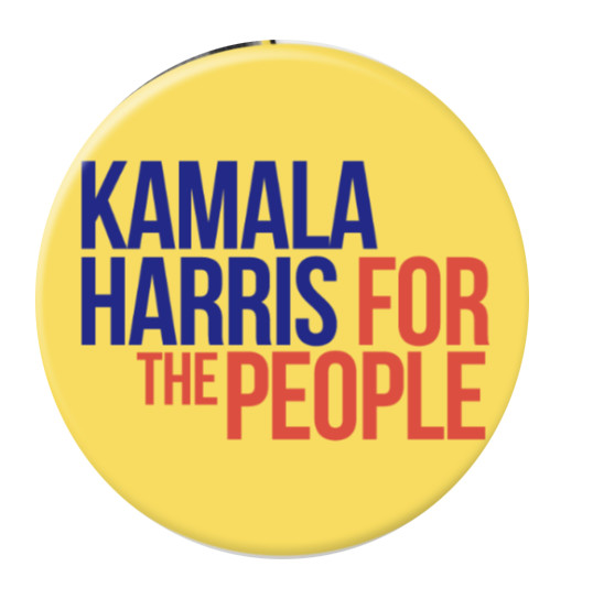 Kamala Harris for President Campaign Pins (2024) – 6-pack (2.25 inches)