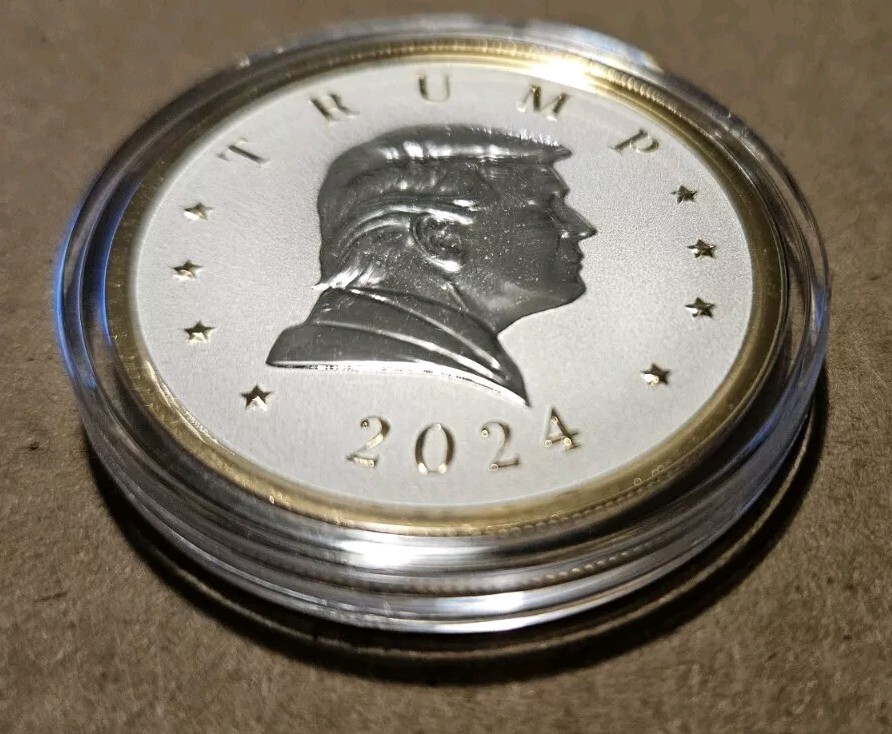 Trump 47th President Limited Edition Victory 1 oz Gold Gilded Silver Coin