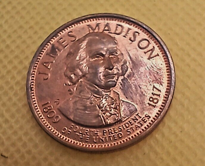 James Madison 4th Presidential Coin