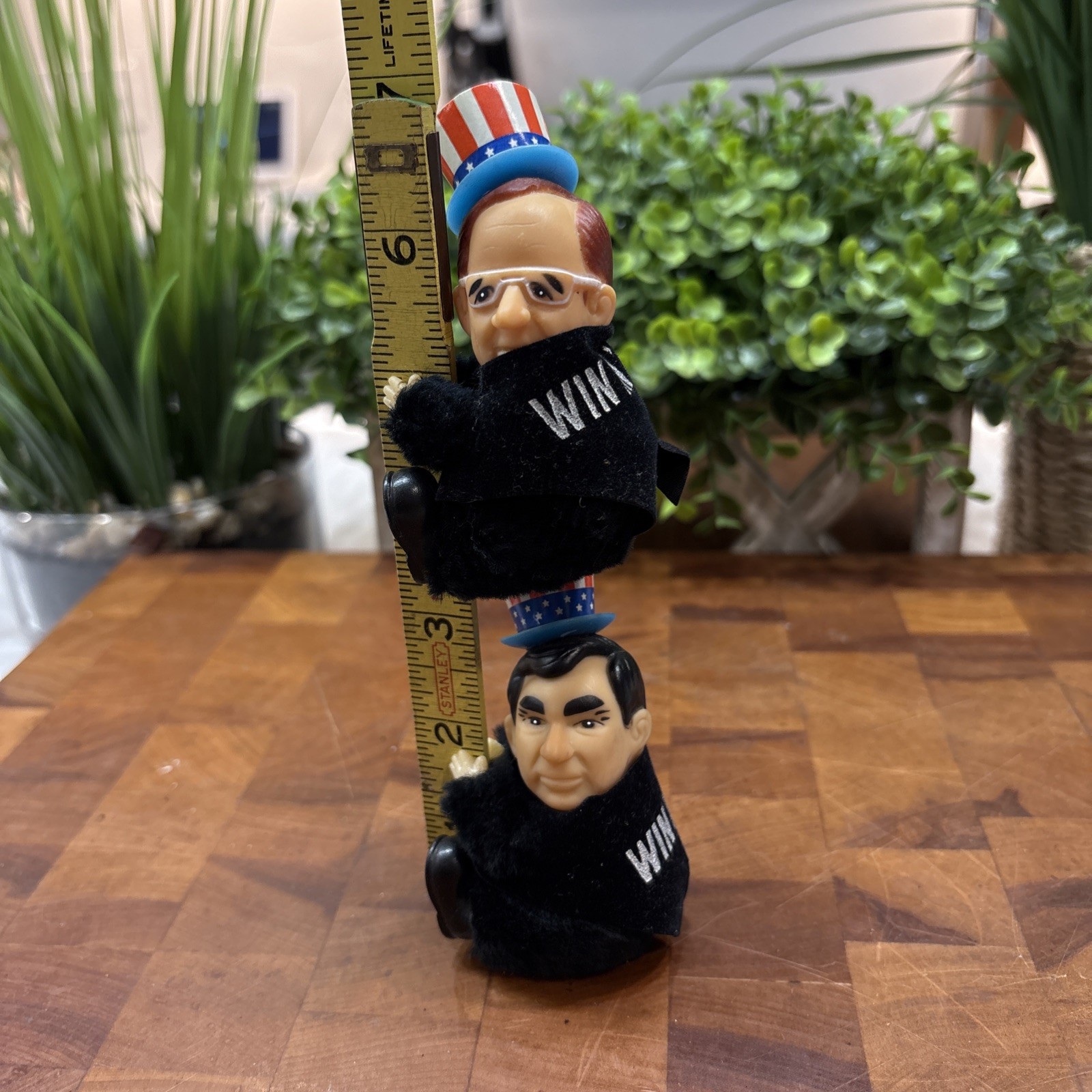 Presidential Election Clip-On 1988 Grabbers George Bush Michael Dukakis