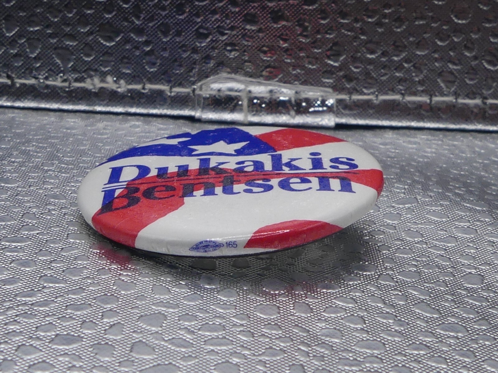 Dukakis Bentsen Democrat 1988 US Presidential Candidate Political Pinback Button