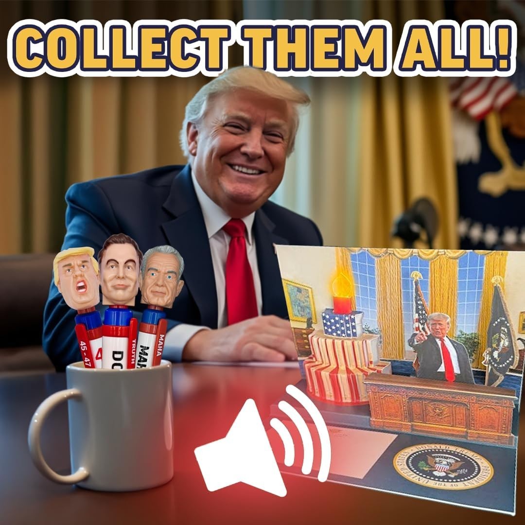 Donald Trump Talking Pen, Funny Political Gag Gift with 8 Real Voice Quotes NEW
