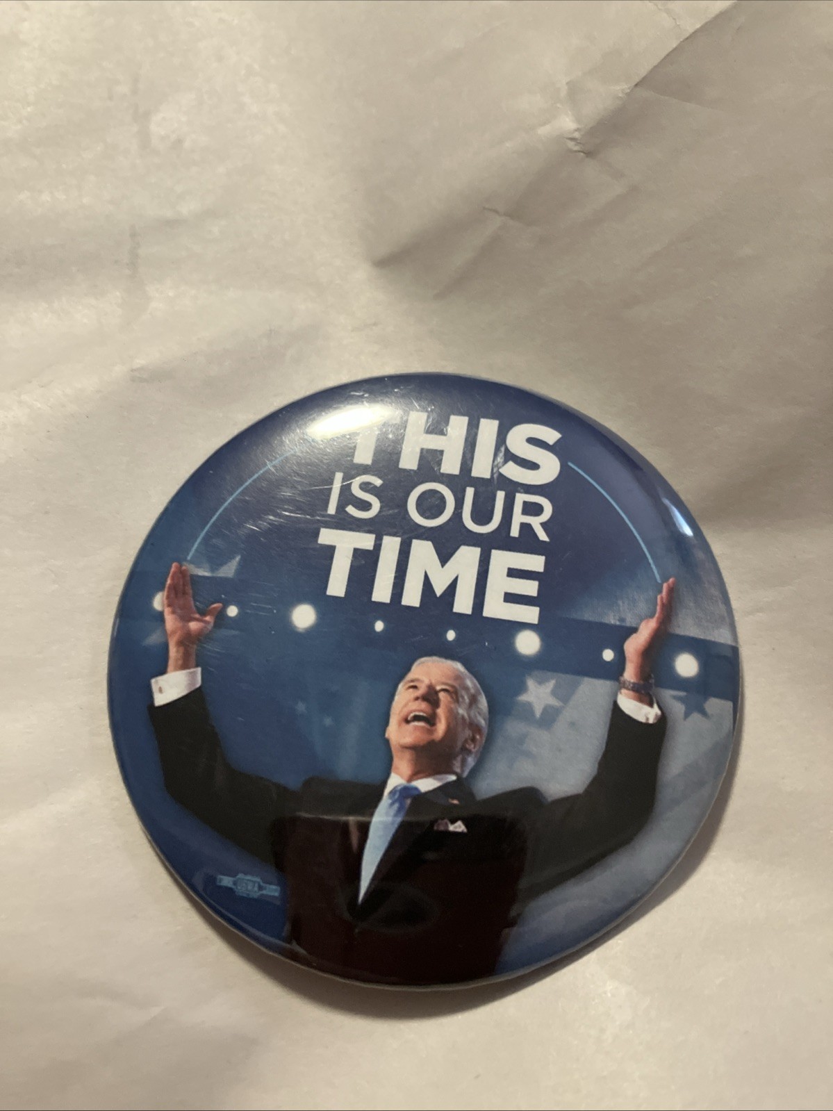 Joe Biden Official Campaign Button 2020 This Is Our Time!! 2.25″ RARE