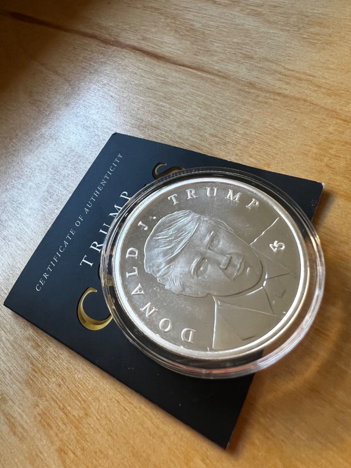 President Donald Trump Official FIRST Edition Silver .999 Coin 2024 IN HAND