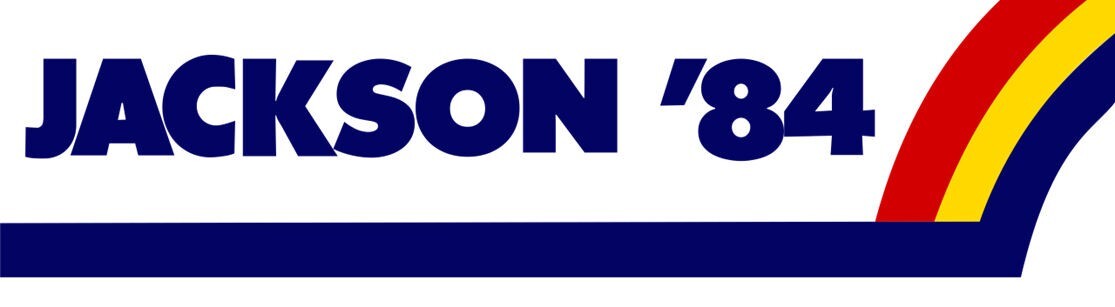 Jesse Jackson 1984 presidential For President Replica Campaign Bumper Sticker