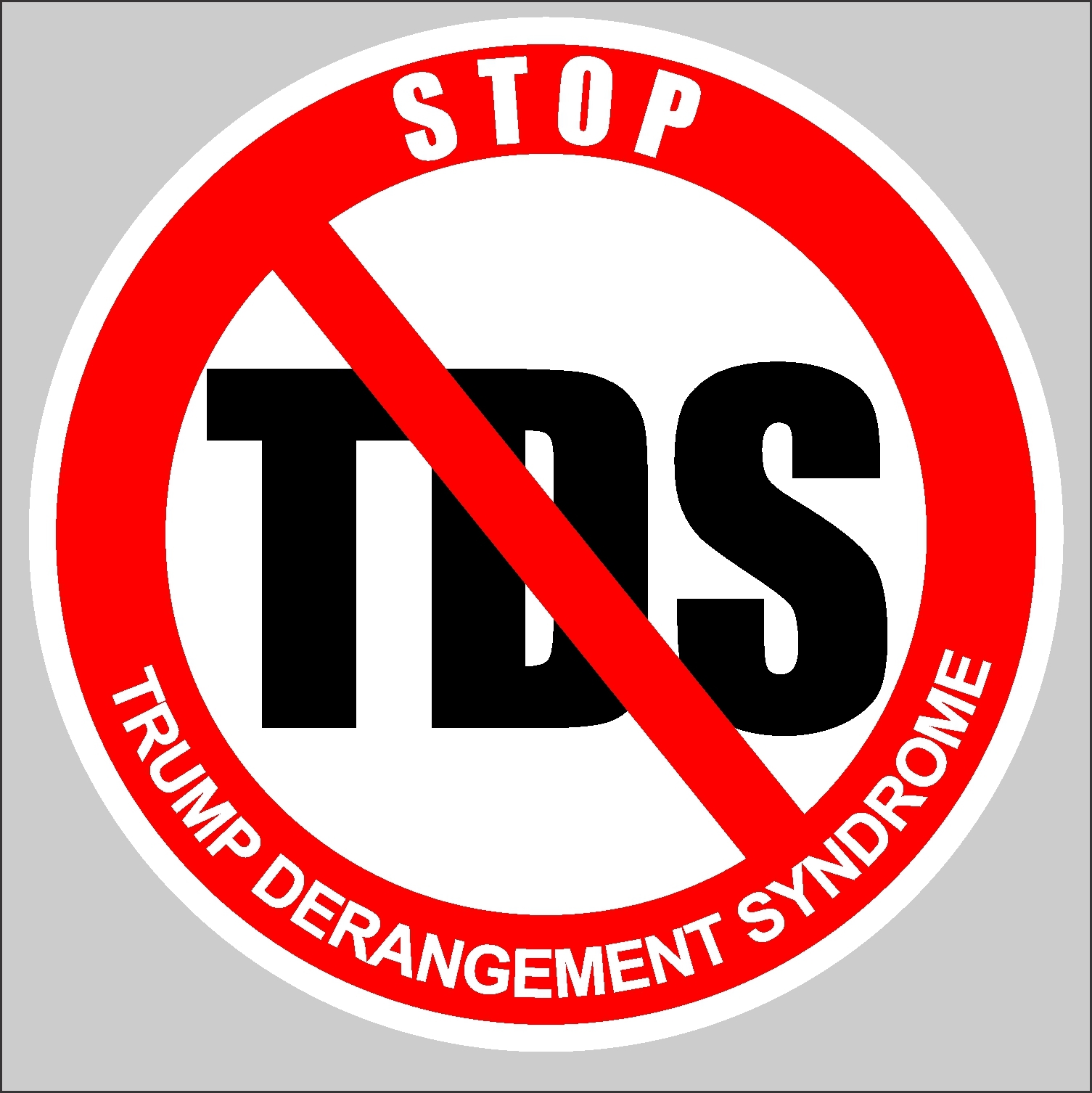 TRUMP TDS DERANGEMENT SYNDROME MAGA STICKER DECAL WINDOW BUMPER