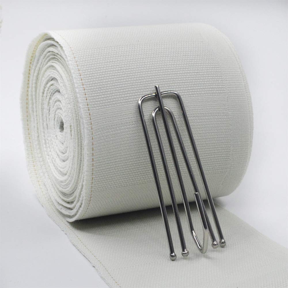 Pleat Tape Cotton 3 inch Curtain Heading Deep Pinch Pleat White Tape for Curt