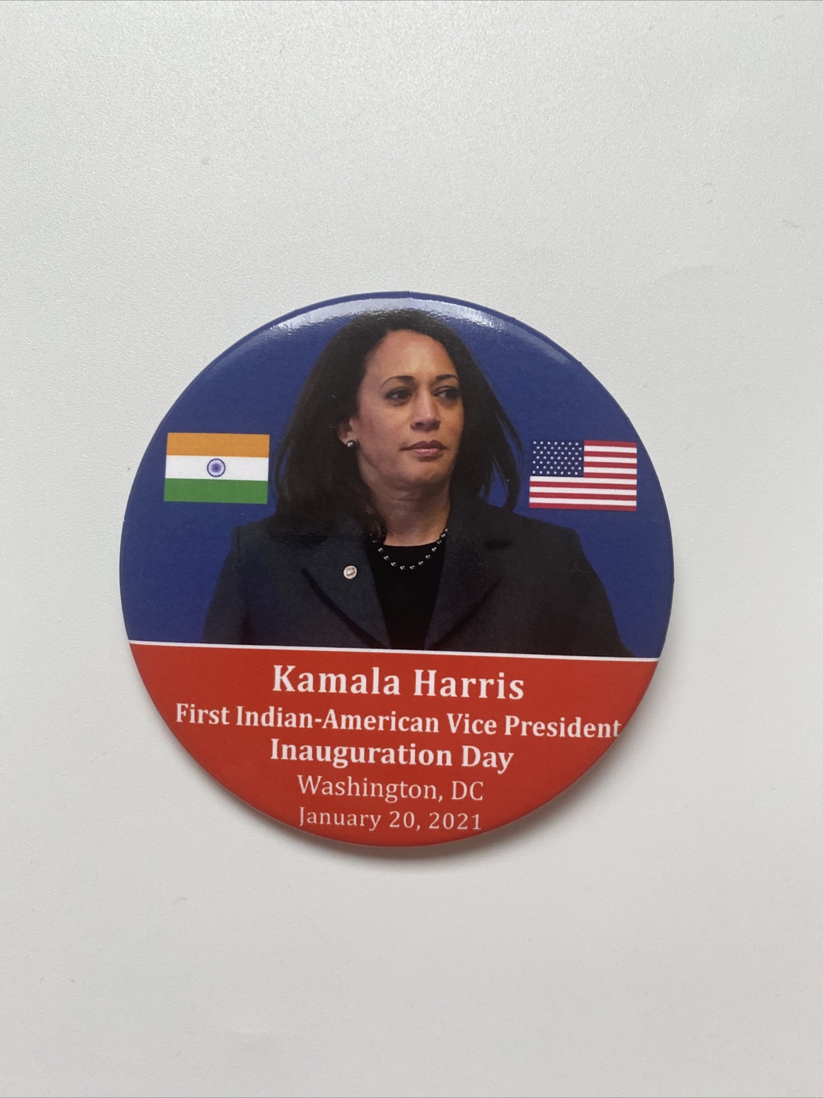 2021 First Indian-American Vice President Kamala Harris 3″ Inauguration Button
