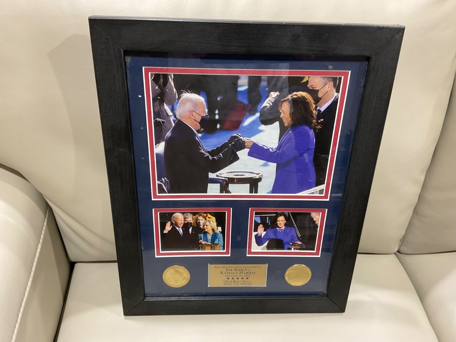 Joe Biden Kamala Harris 2021 Danbury Mint Inauguration Framed Display 16″ x 13″