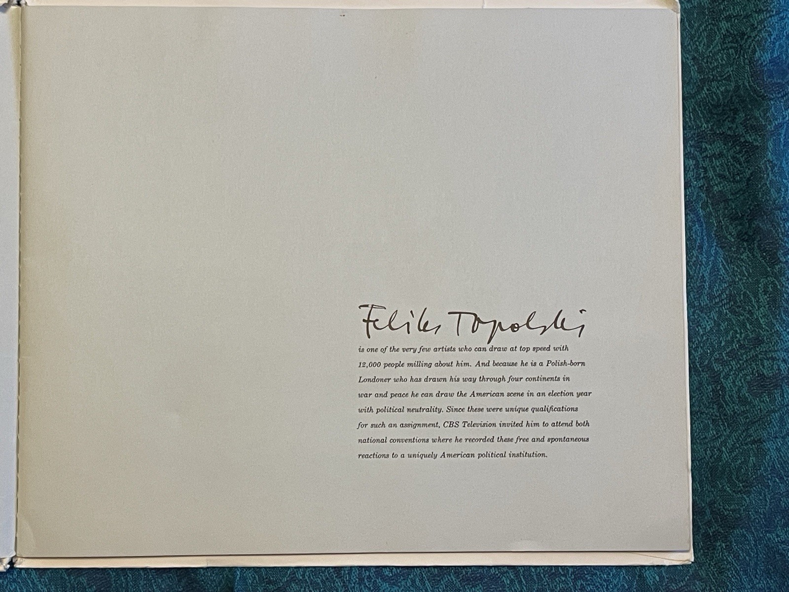 Rare 1956 “The Blue Conventions” CBS News political book, presidential elections