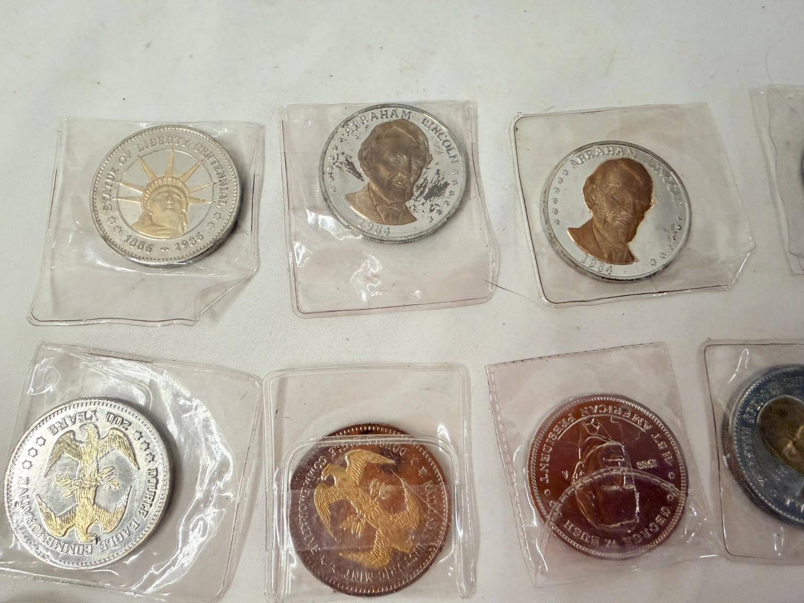 Presidential Coin LOT Lincoln Trump Washington Kennedy Roosevelt Truman Patton