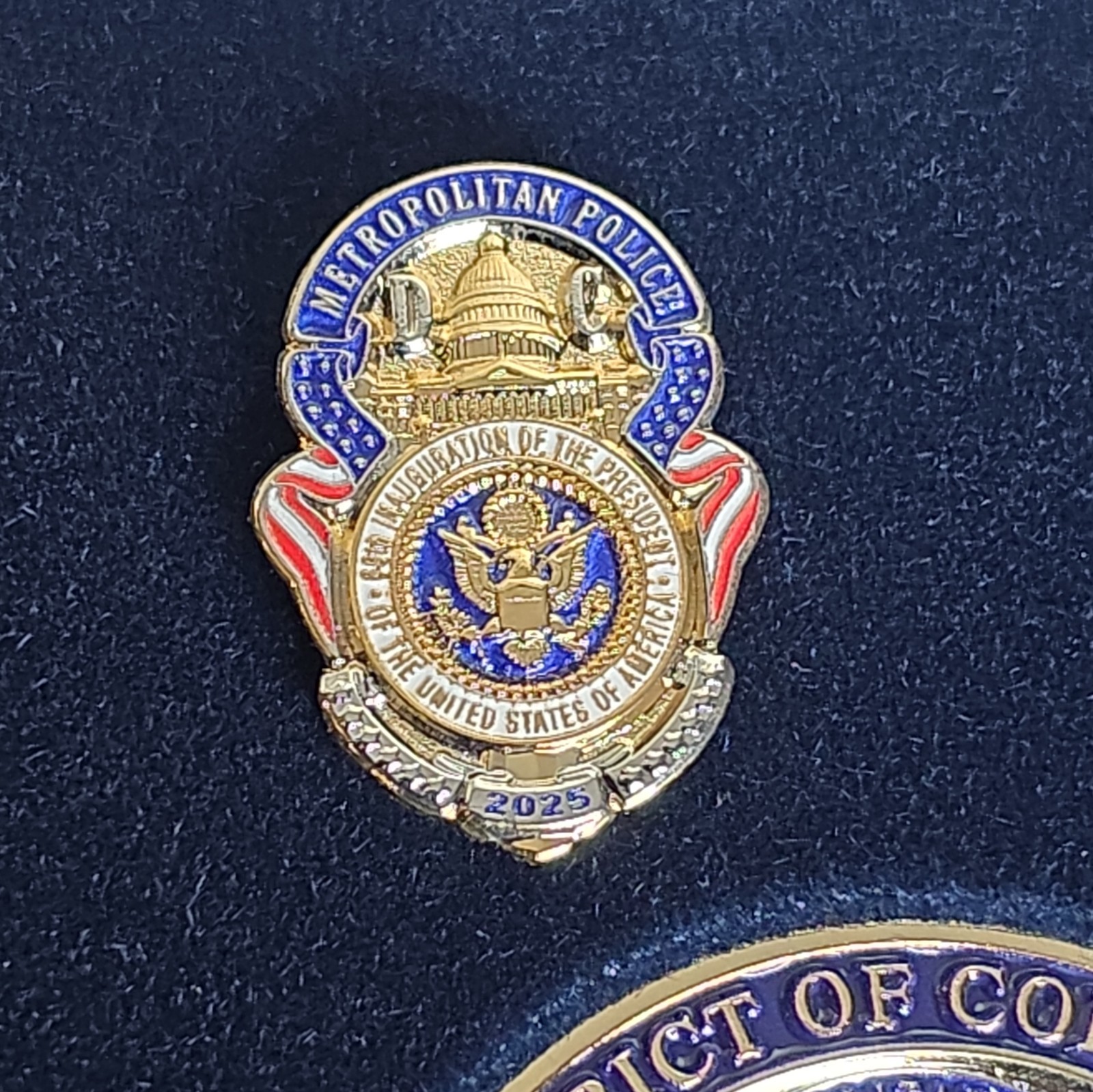 2025 Presidential Inauguration Badge Set Metropolitan Police Department