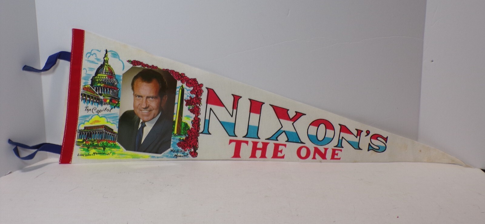 1969 Richard Nixon NIXON’S THE ONE Inauguration Pennant Flag 26″ 092524FR-72