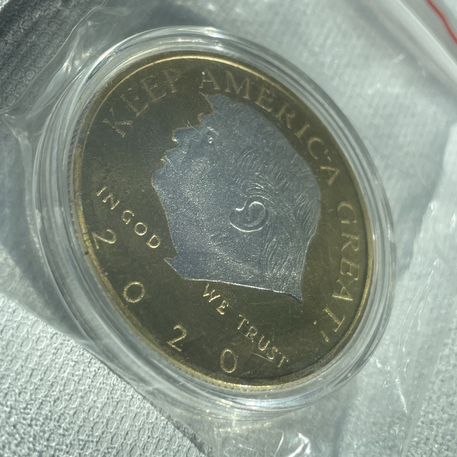 2020 US President Donald Trump Campaign Gold & Silver Plated Commemorative Coin