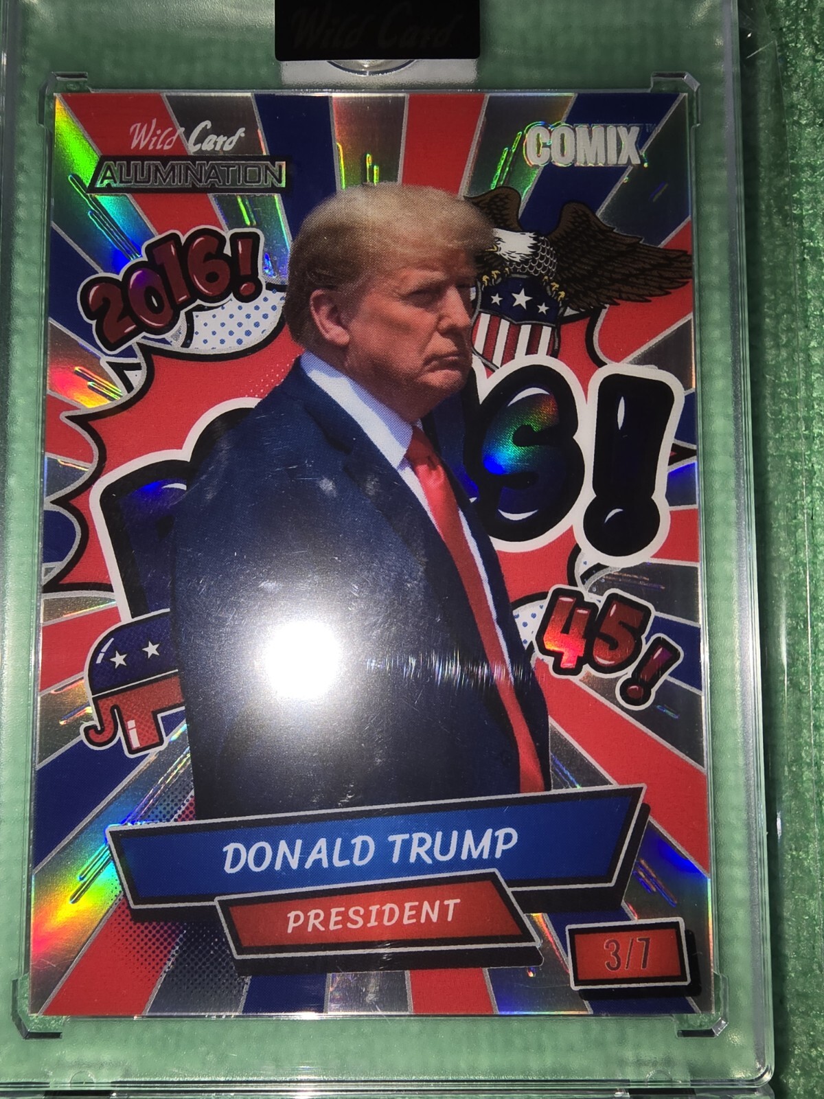 Wild Card Alumination 2024 Comix – Donald Trump- 1/7, 2/7,3/7,4/7,5/7,6/7,7/7