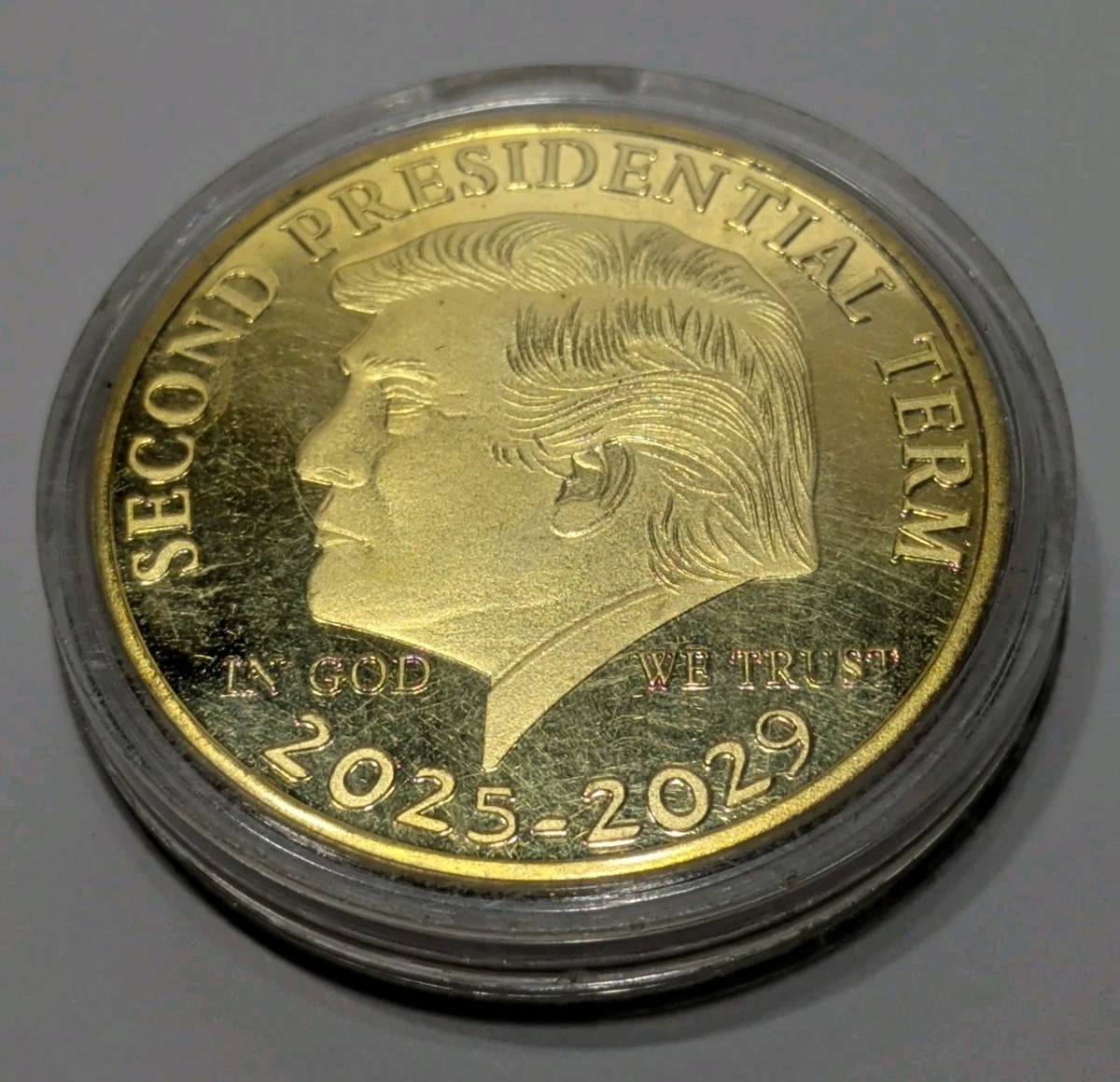 ✨New✨ 2021-2005 Trump Collector Coin Gold Tone – Political Medal Medallion Coin