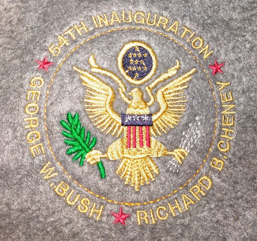 54th Presidential 2001 Inauguration Men’s XL-Tall Gray Pull Fleece Jacket