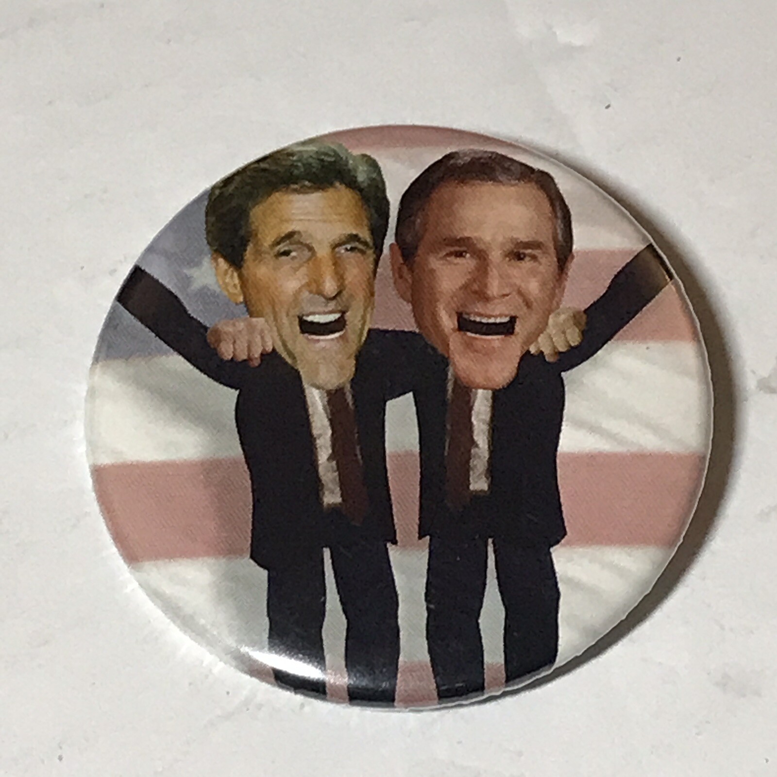 Bush Kerry Embracing 2004 Election Skull And Bones Secret Society 322 Uniparty