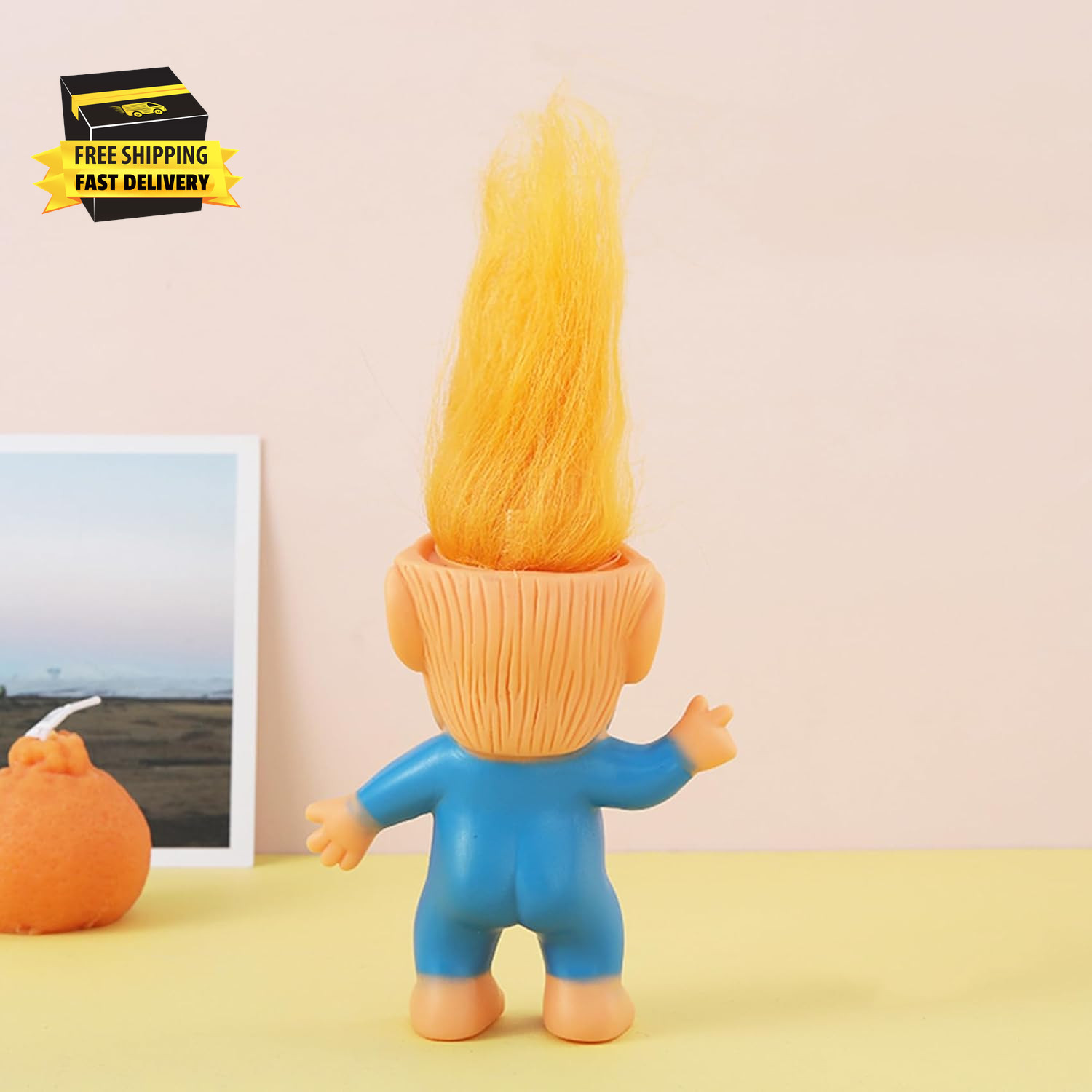 Donald Trump Toys Cute Rubber Troll Doll Toy Trump 2025 Take America Back, Troll
