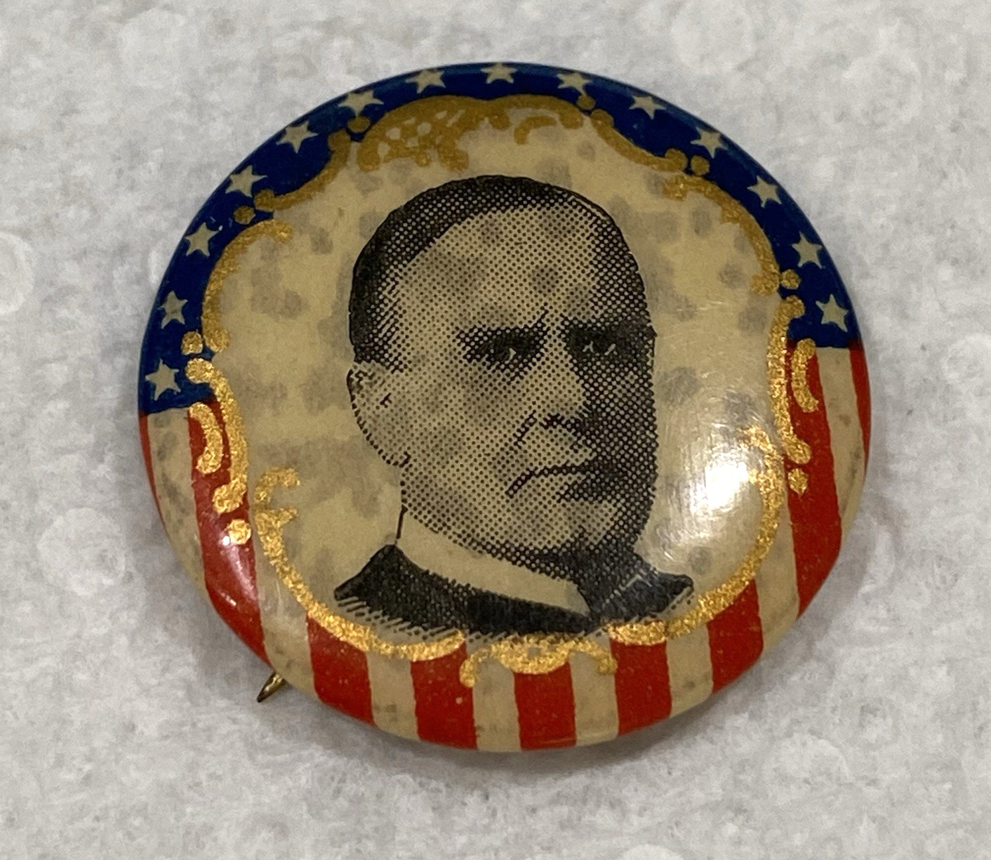 William McKinley Campaign Pin Button Political Presidential