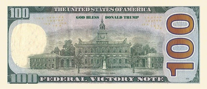✅ Pack of 10 Donald Trump 100 Presidential Collectible Novelty Dollar Bills ✅