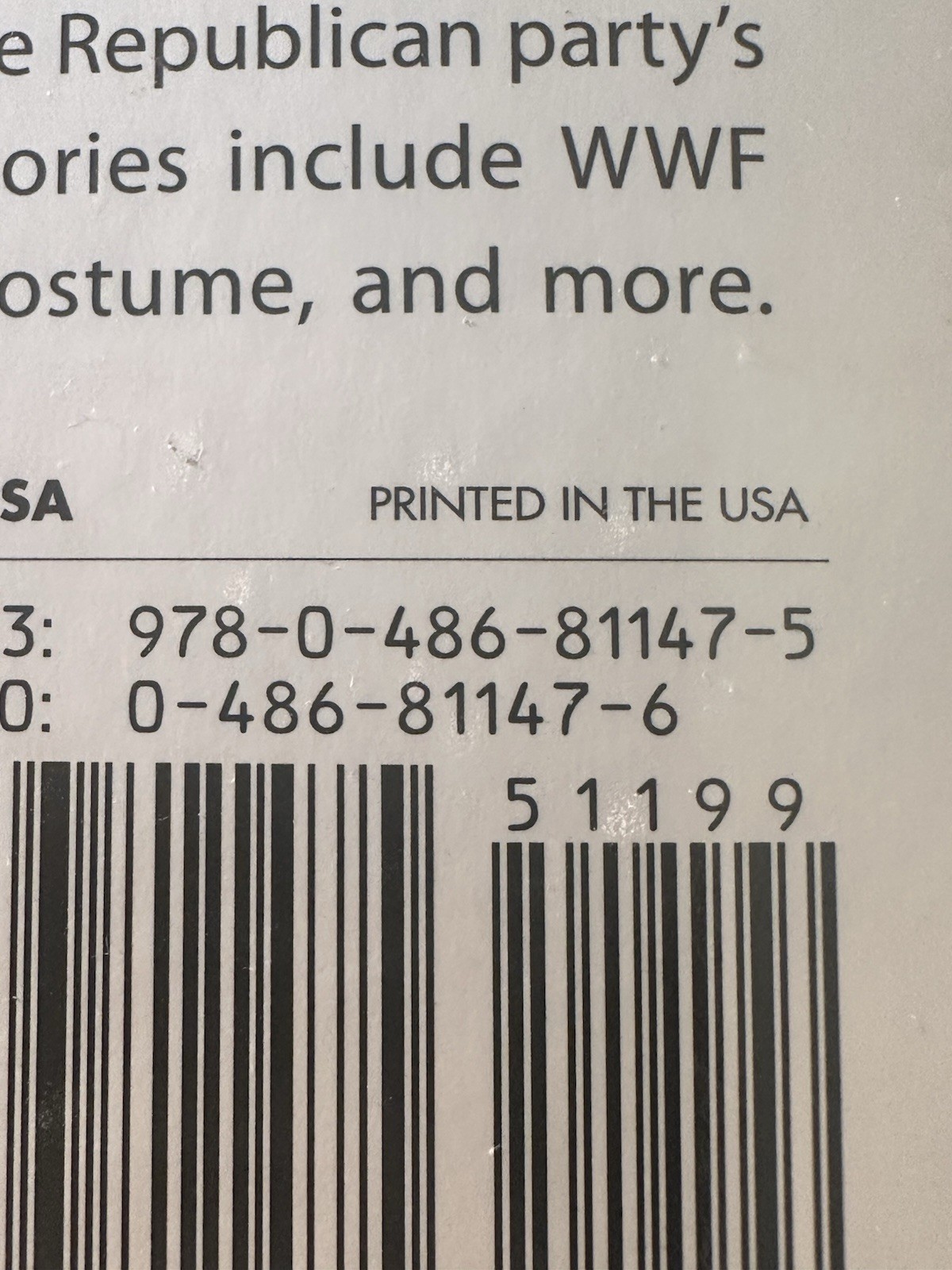 Donald Trump Paper Doll Book 2018 Tim Foley Collectible Campaign Edition