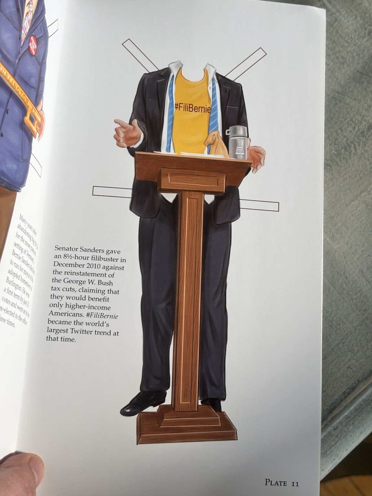 Bernie Sanders Paper Doll Collectible Campaign Edition Book 2016