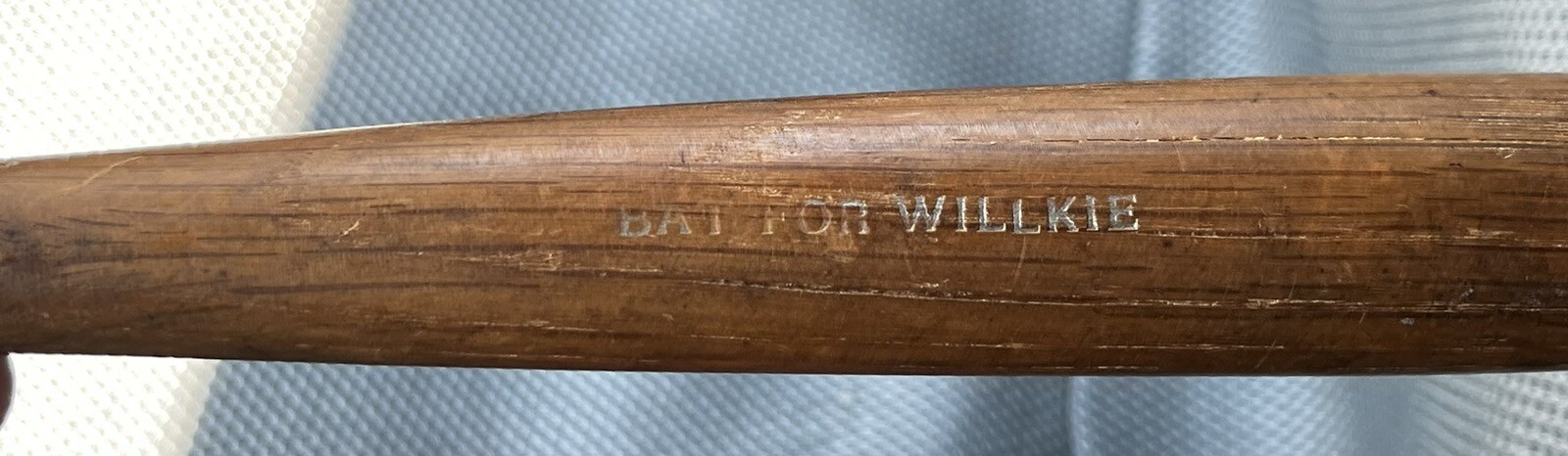 1940s Bat For Wendell WILLKIE Wooden Baseball Mini Political Republican Party