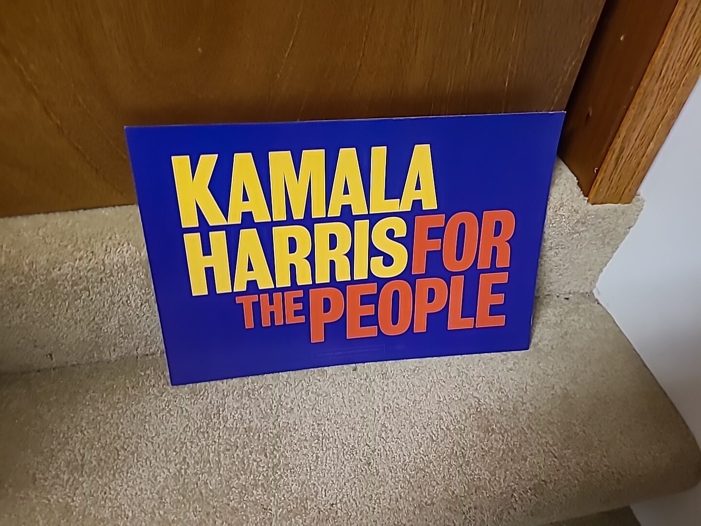 Kamala Harris Official Campaign Placard Rare 2019 18″ X 12″ Iowa Next Potus??