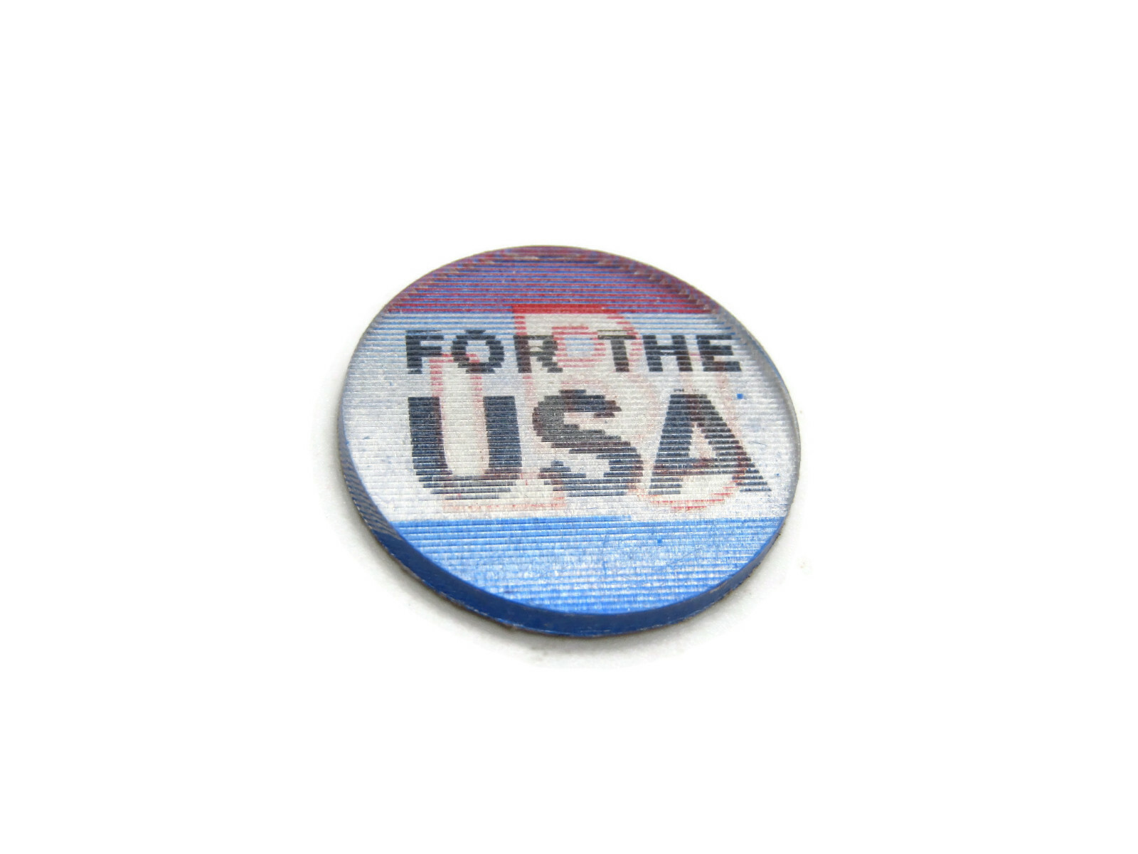 Vintage 1964 LBJ Lyndon Johnson For The USA Lenticular Flasher Campaign Button