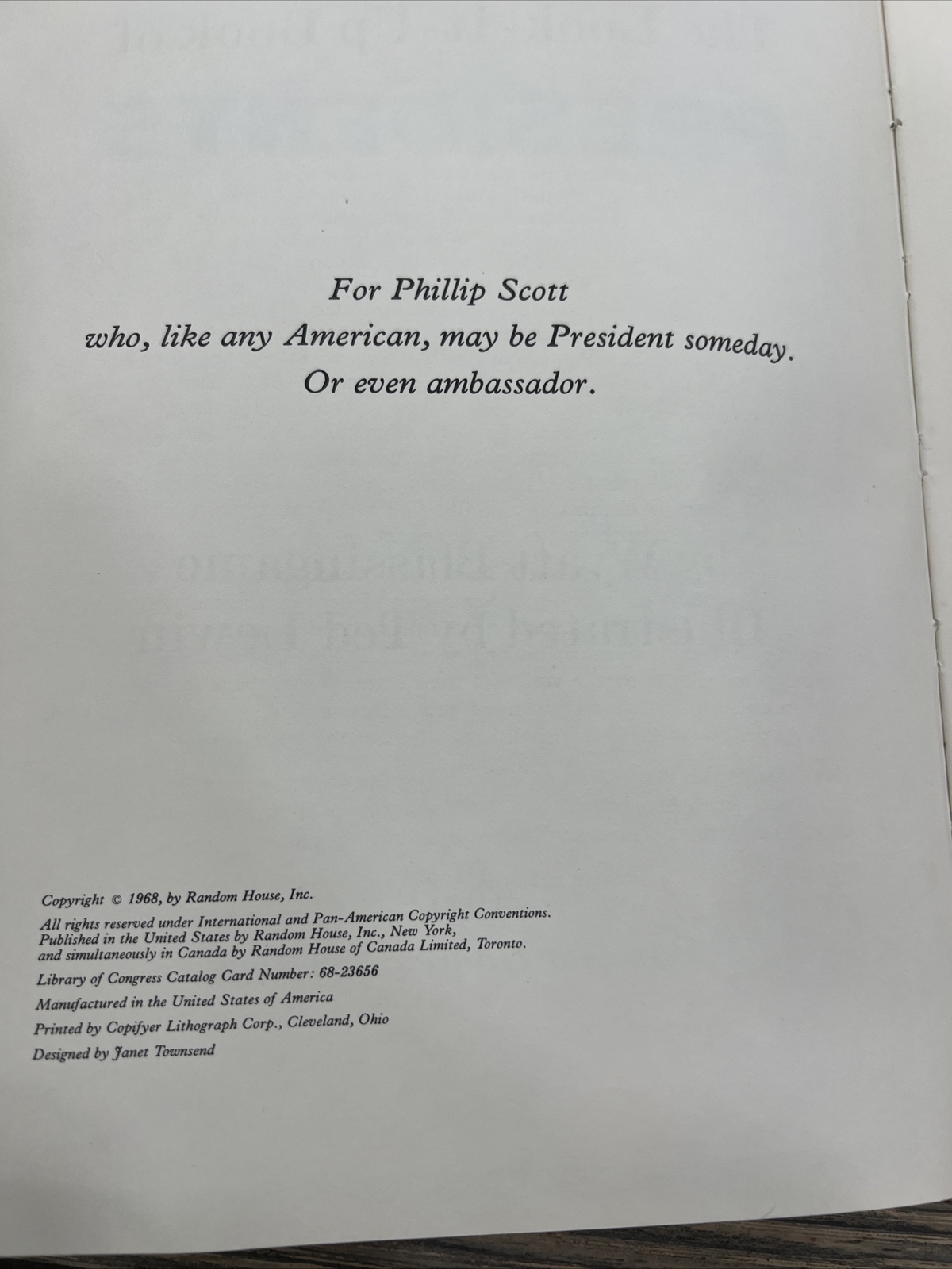 The Look It Up Book Of Presidents Wyatt Blassingame 1968 Hardback Book
