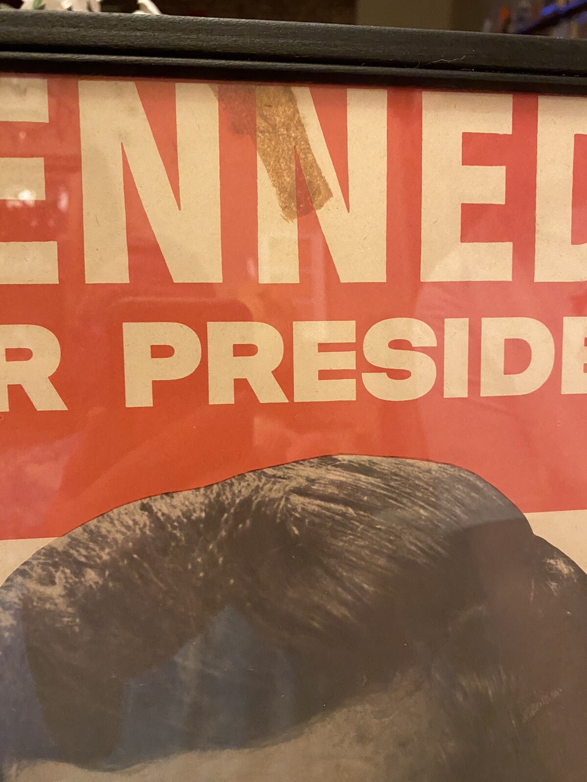Original 1960 John F Kennedy Campaign Poster Framed Leadership For The 60’s