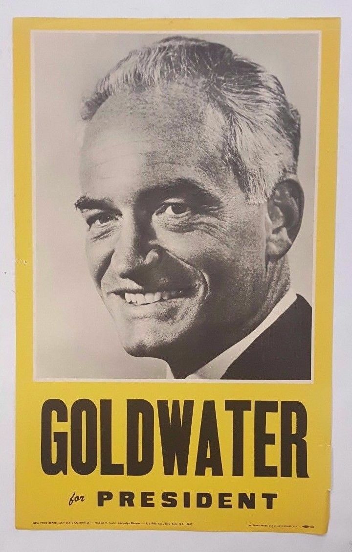 Barry Goldwater for President New York Republican Committee Official Poster