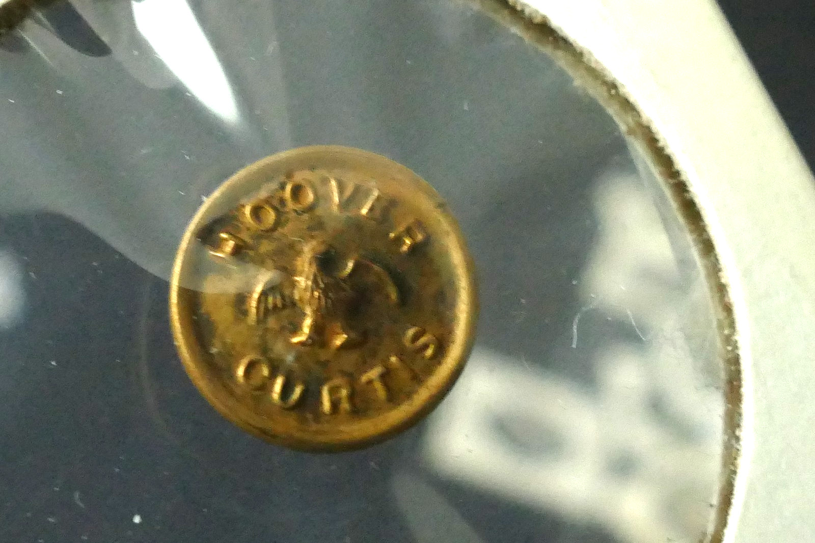 1928 Herbert Hoover & Curtis Presidential Campaign Heraldic Eagle Collar Button