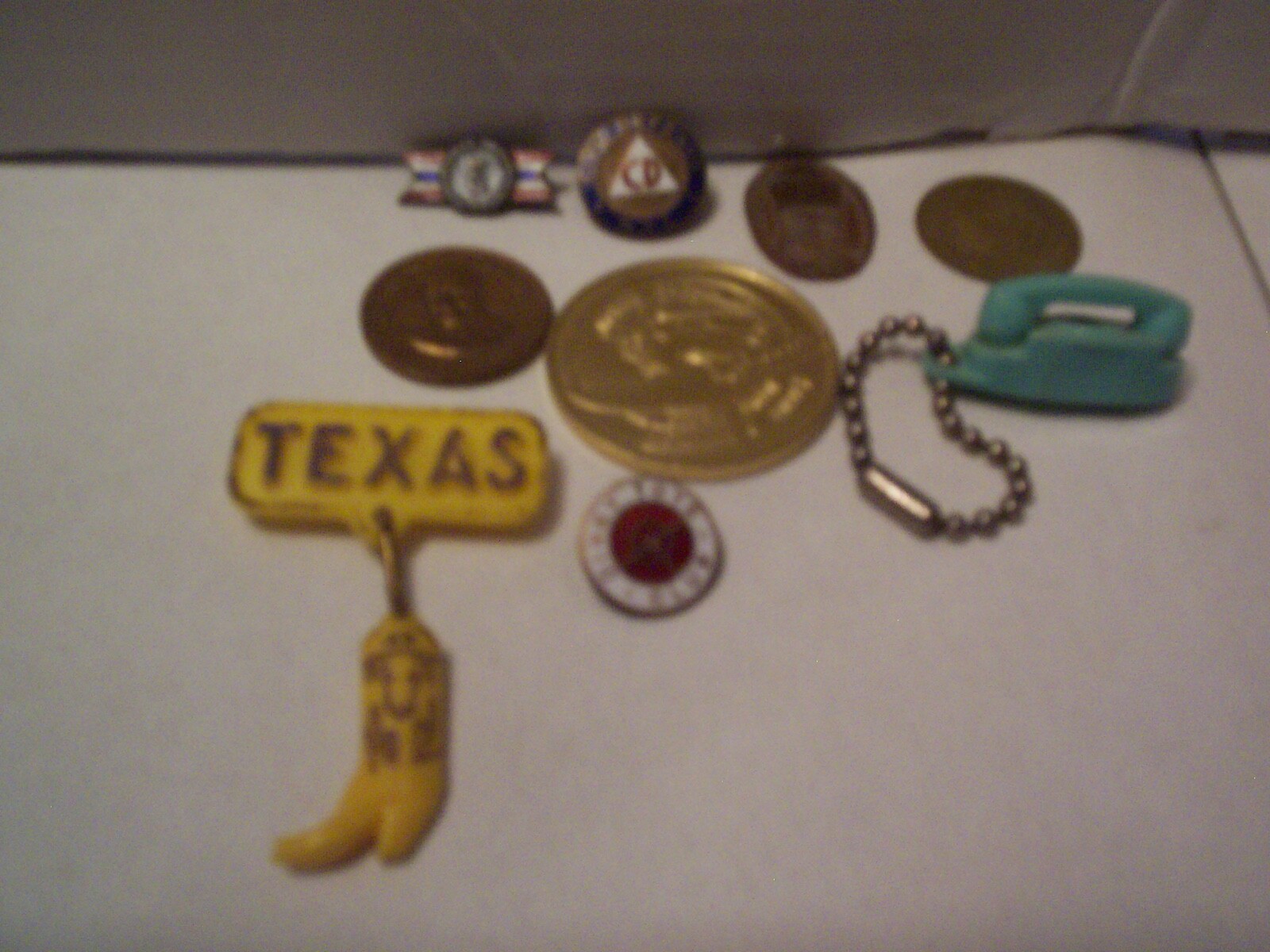 Misc. Group of Pins & Coins, Military, Souvenir,Commenorative-40’s-80’s
