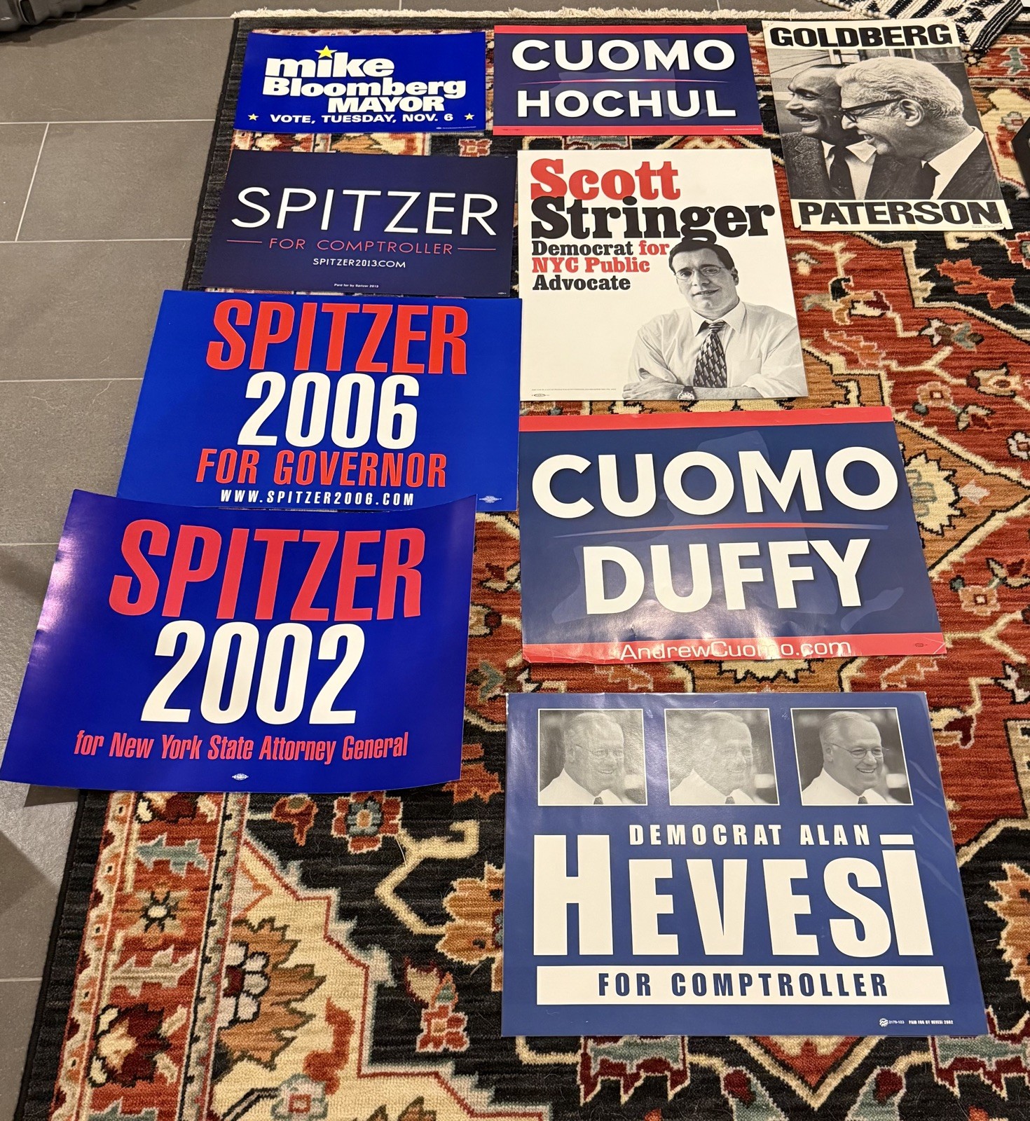 Eight Republican/Democrat New York/PA Governor/Senate Campaign Posters