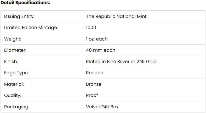 2022 Trump Patriot Gold Coin – US Capitol In Green Velvet Green Box