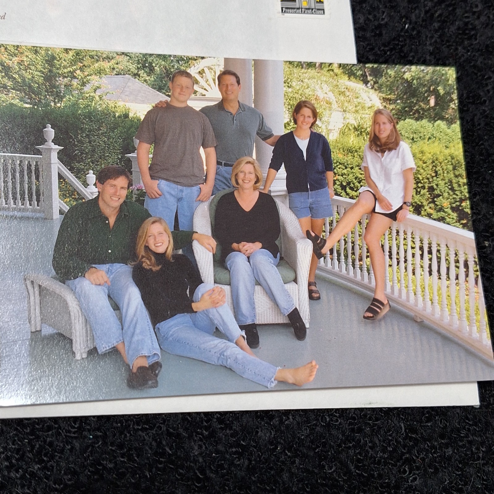 Vice President Al Gore Family Christmas Cards 1990s White House W/ Envelopes
