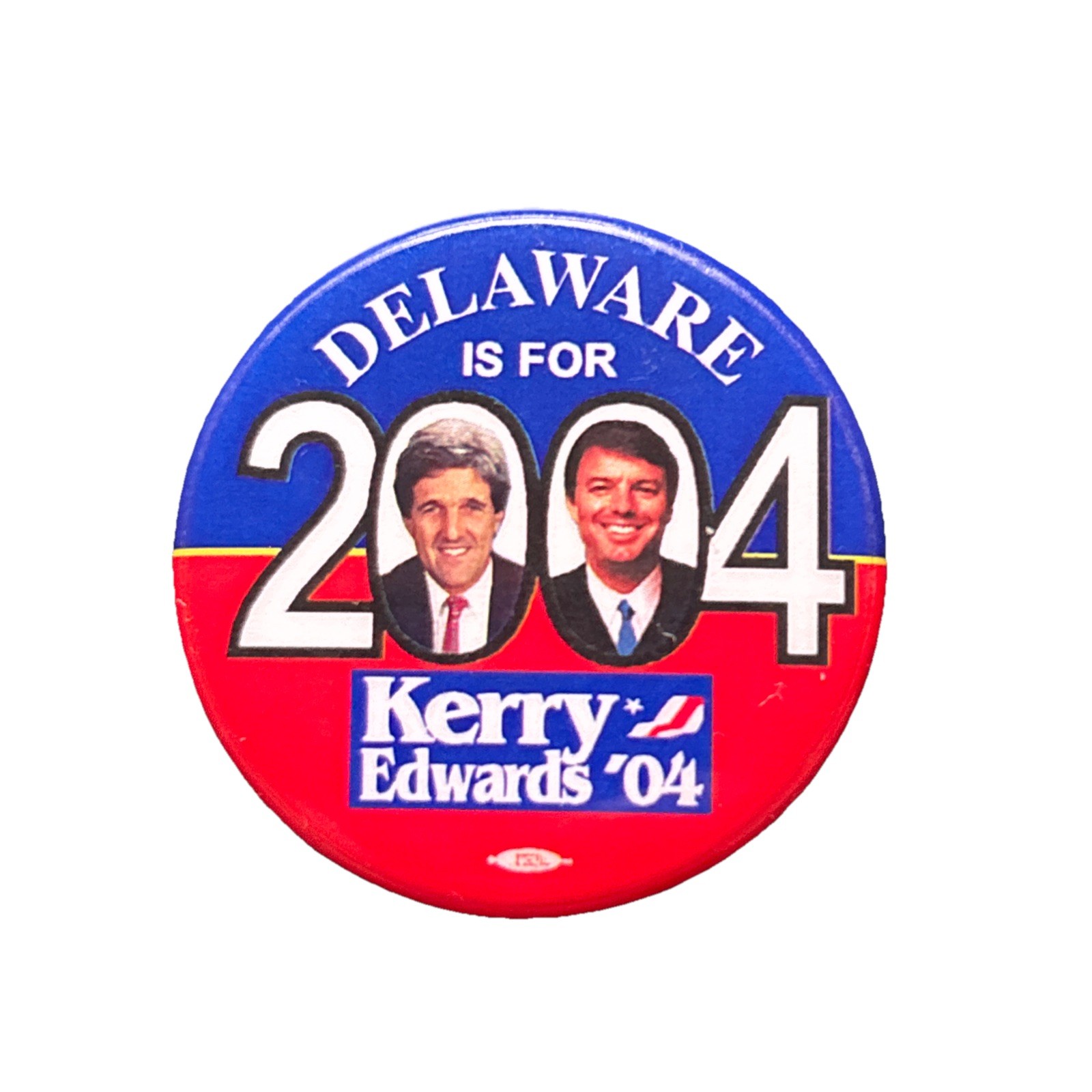 2004 John Kerry for President Delaware Pin 50 State 1.5″ Button Edwards