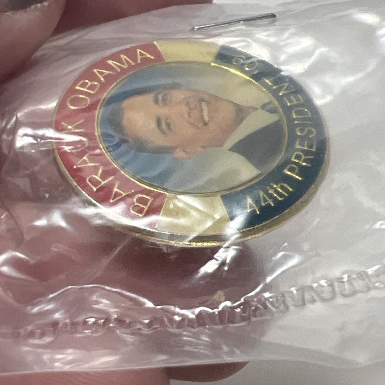 Barack Obama Presidential Campaign Pin 44th President 2009 New Sealed