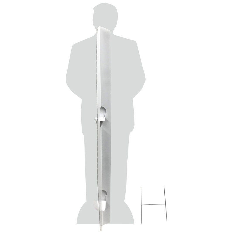 PRESIDENT DONALD TRUMP Lifesize Plastic OUTDOOR YARD SIGN Standee Standup MAGA