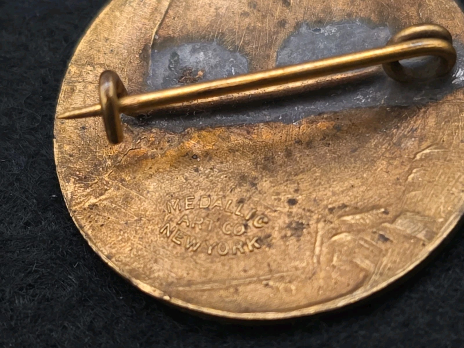 1928 Herbert Hoover Gilt Bronze Campaign Pin / Button – Medallic Art Co & Pin