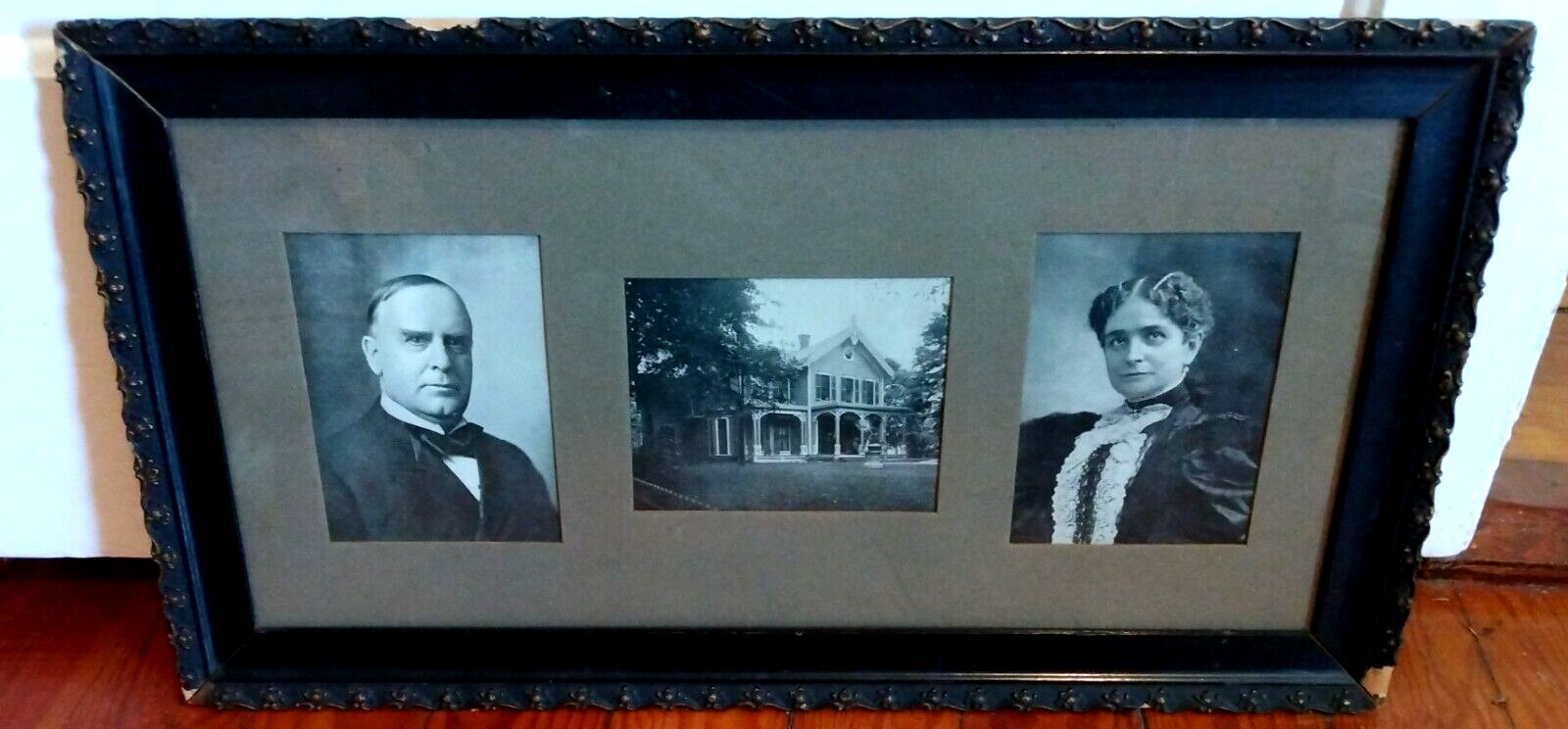 1901 Photos William McKinley, Wife & Home Original Frame -M.T. Sheahan Publisher