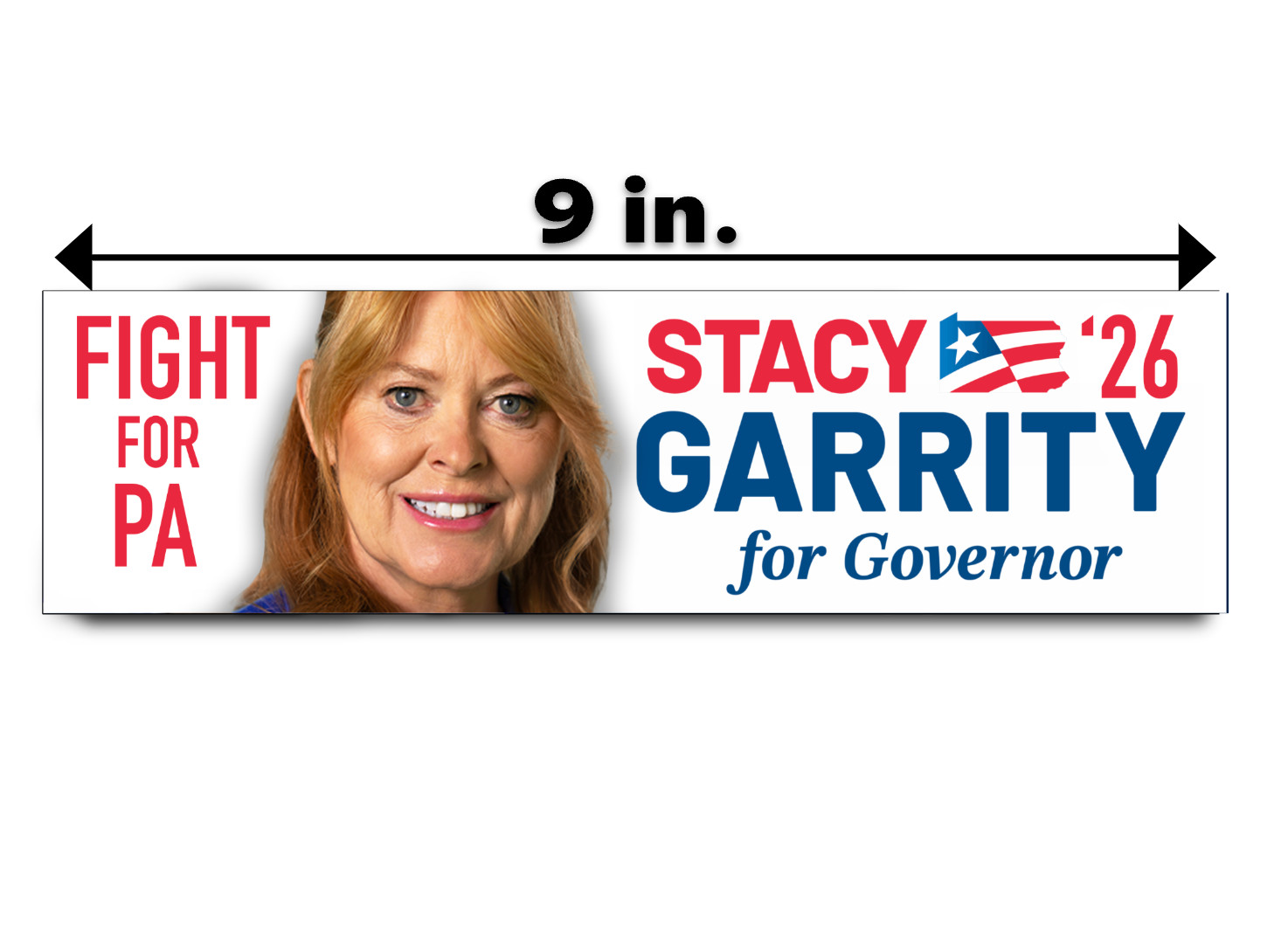 Stacy Garrity Bumper Sticker Decal Governor 2026 Pennsylvania Shapiro Republican