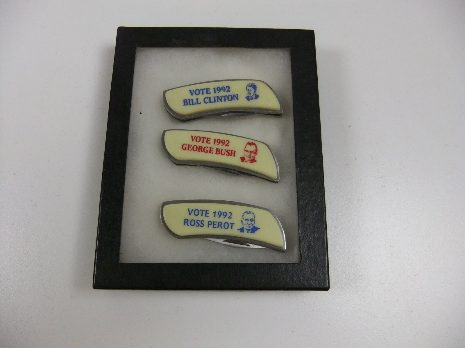 1992 Presidential Campaign Pocketknife George Bush Bill Clinton Ross Perot