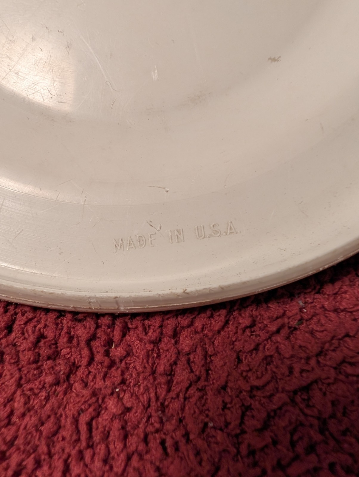 GIVE DICK A TOSS – Funny Richard Nixon Political White Frisbee – Made In USA
