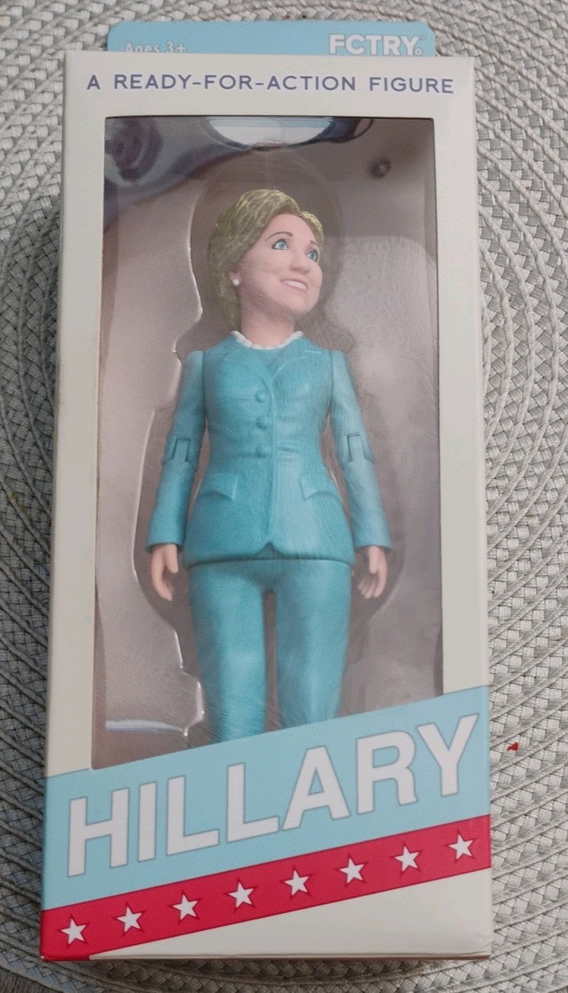 FCTRY Hillary Rodham Clinton 2016 Ready For Action Figure Mike Leavitt 6″ NIB