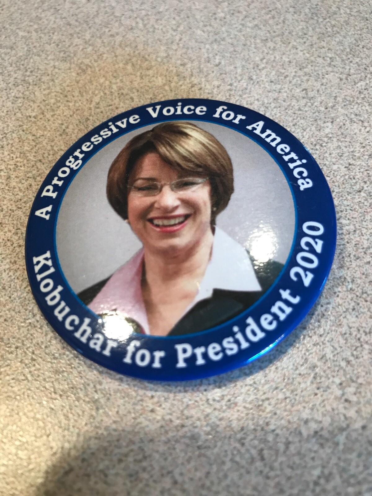 Amy Klobuchar For President 2020 Political Pinback Button