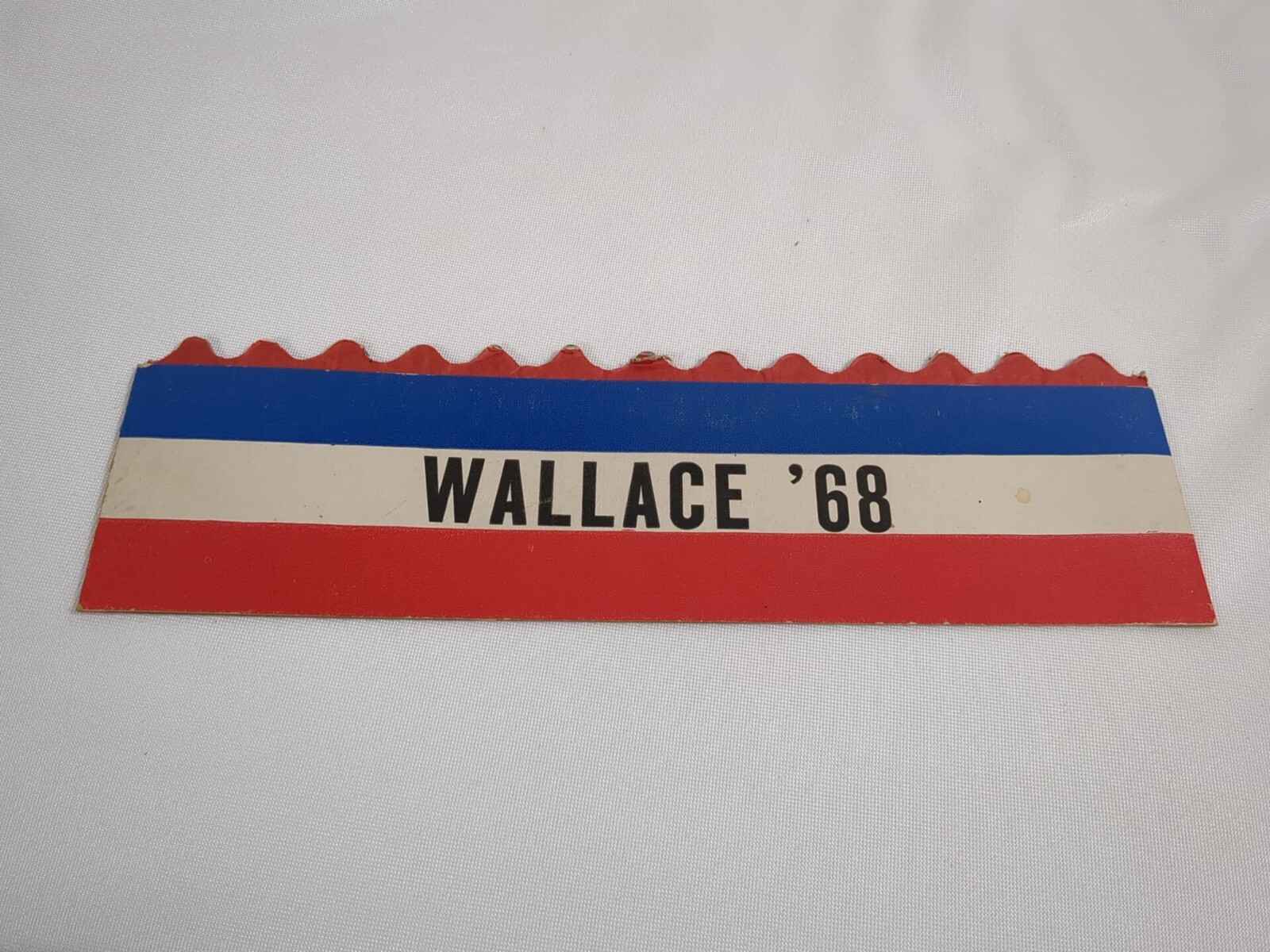 1968 GEORGE WALLACE PRESIDENTIAL CAMPAIGN HAT Honeycomb Top Red White Blue
